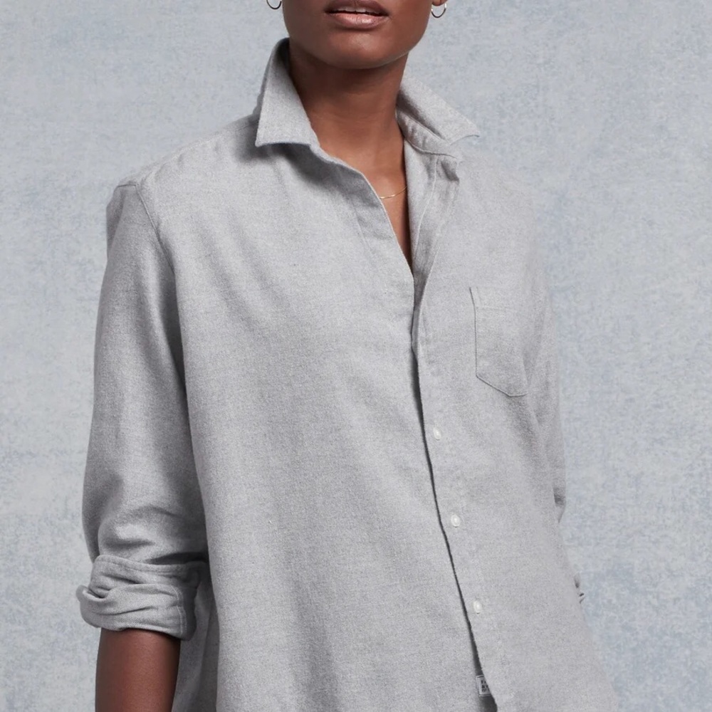 FLASH SALE 🔥FRANK & EILEEN JOEDY SHIRT IN GRAY FLANNEL size Extra Large